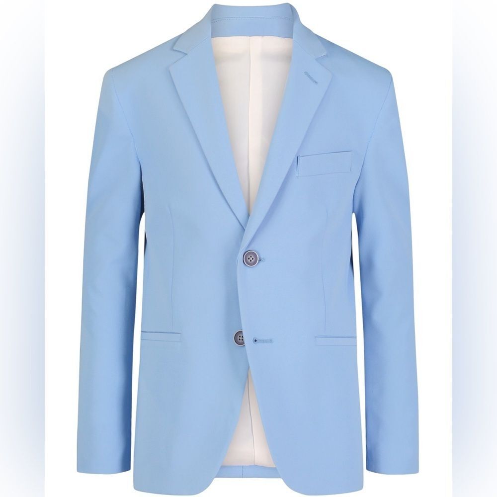 Calvin Klein Boys' Blazers 457 - Bel Air Blue Blazer - Boys Blue Suit Jacke 16R